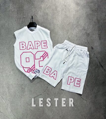 ست وست و شلوارک BAPE کد 1298