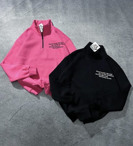 نیم زیپ سه نخ نوشته کد 1384